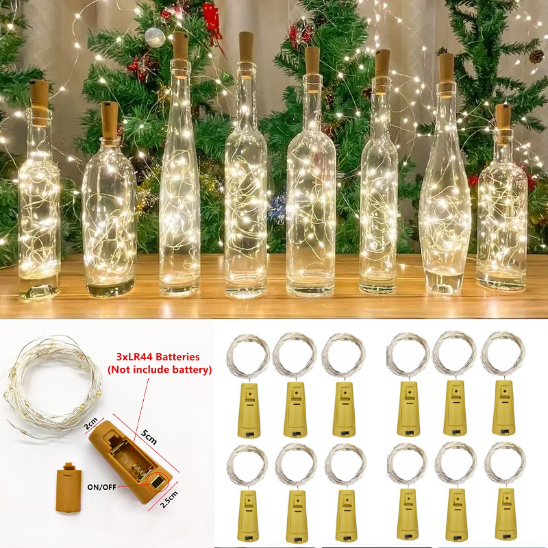 Decor Lighting Cork - 6 stücke 20led Wein Flasche mit