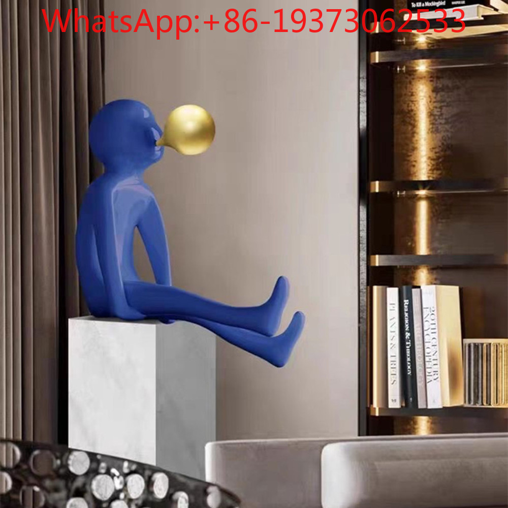 Decor Lighting & Decor Fires - Eingangsfigur mit Seifenblasen-Skulptur, Cartoon-Hotel-Licht, luxuriöse Soft-Dekoration,