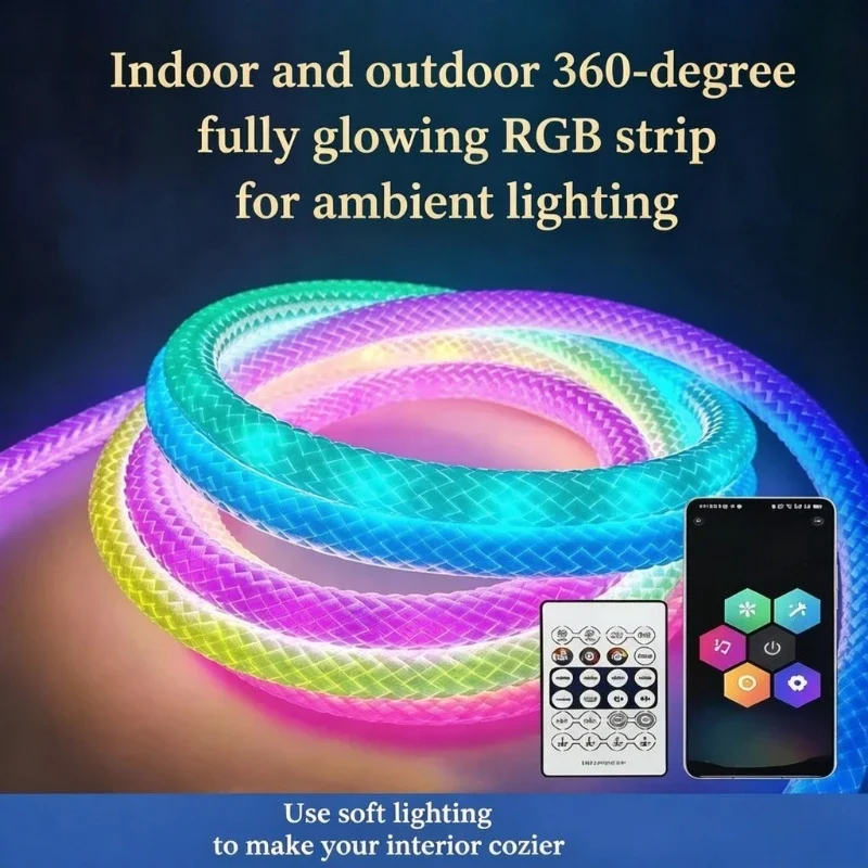 Decor Lighting Address - Neon-LED-Streifenlichter RGB Adressierbar 360 Grad Flexibles