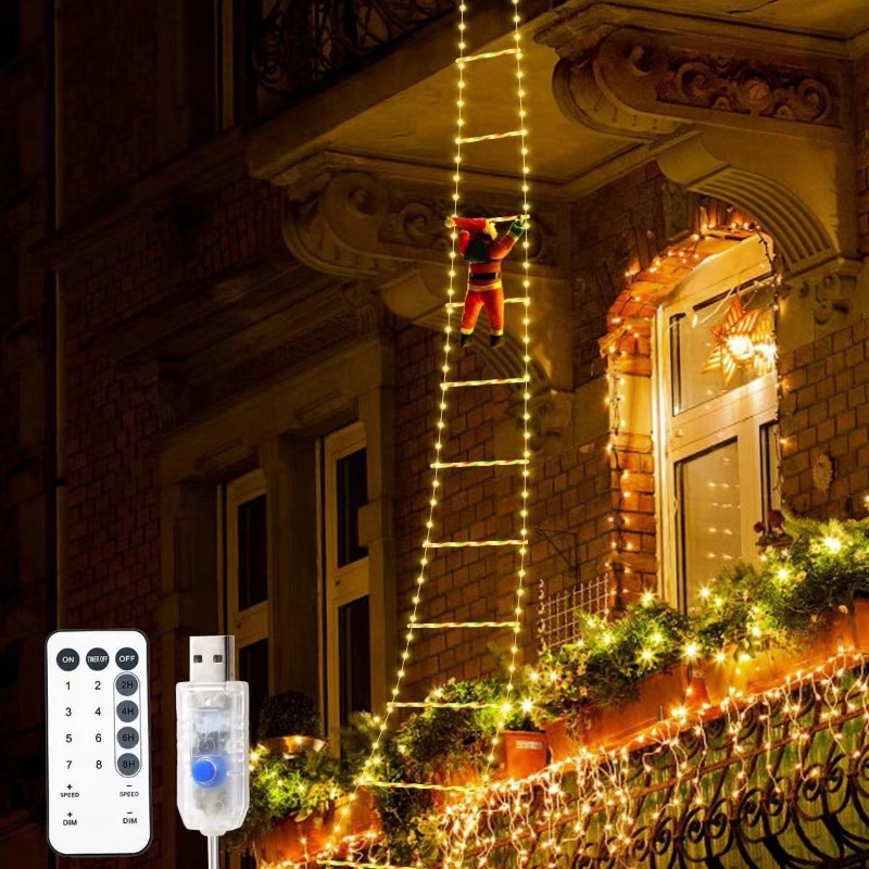 Wall Decor Lighting Tree - 1 stücke Weihnachten Dekoration Santa Claus