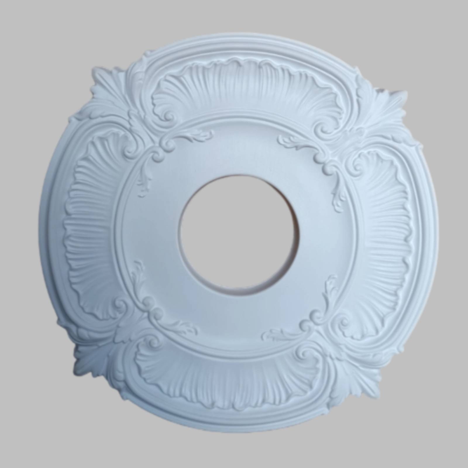 Decor Lighting & Decor Fires - Runde PU-Deckenrosette im französischen Design, dekorative