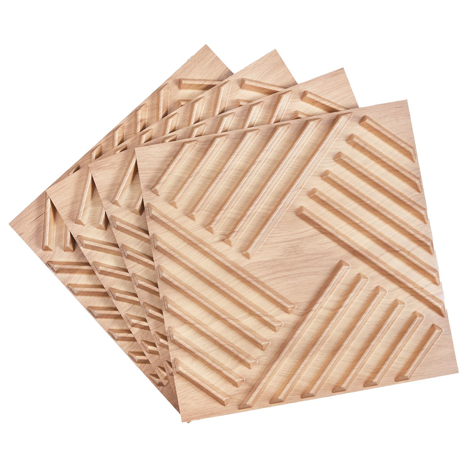 Decor Lighting Pack - 3D-Wandpaneele, 12er-Pack, 19,7 x 19,7 Zoll,
