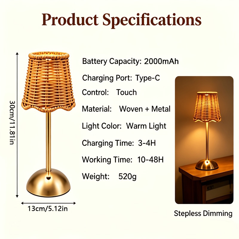 Böhmische Geflochtene Rattan-K – Room Decor Lighting Lamp Bewertung und Preis