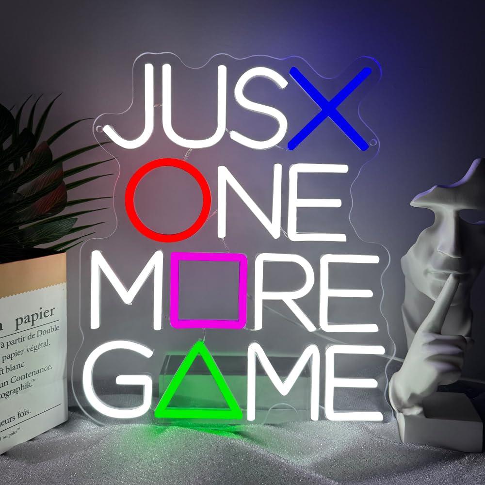 Just One More Game Neon-Schild – Lighting Decor And More Bewertung und Preis
