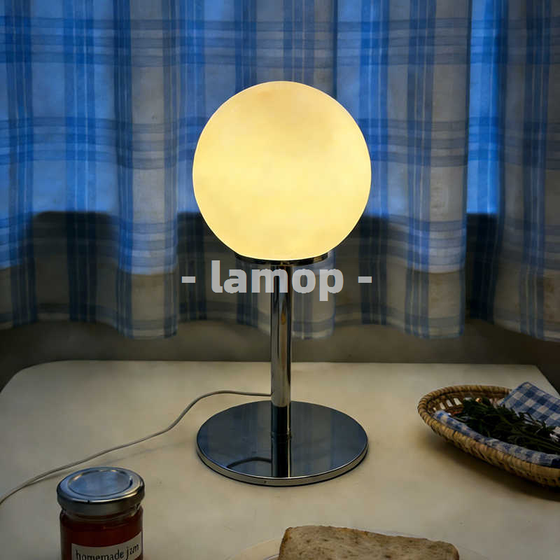 Milchweiße, massive Globus-Tis – Lighting Table Decor Bewertung und Preis