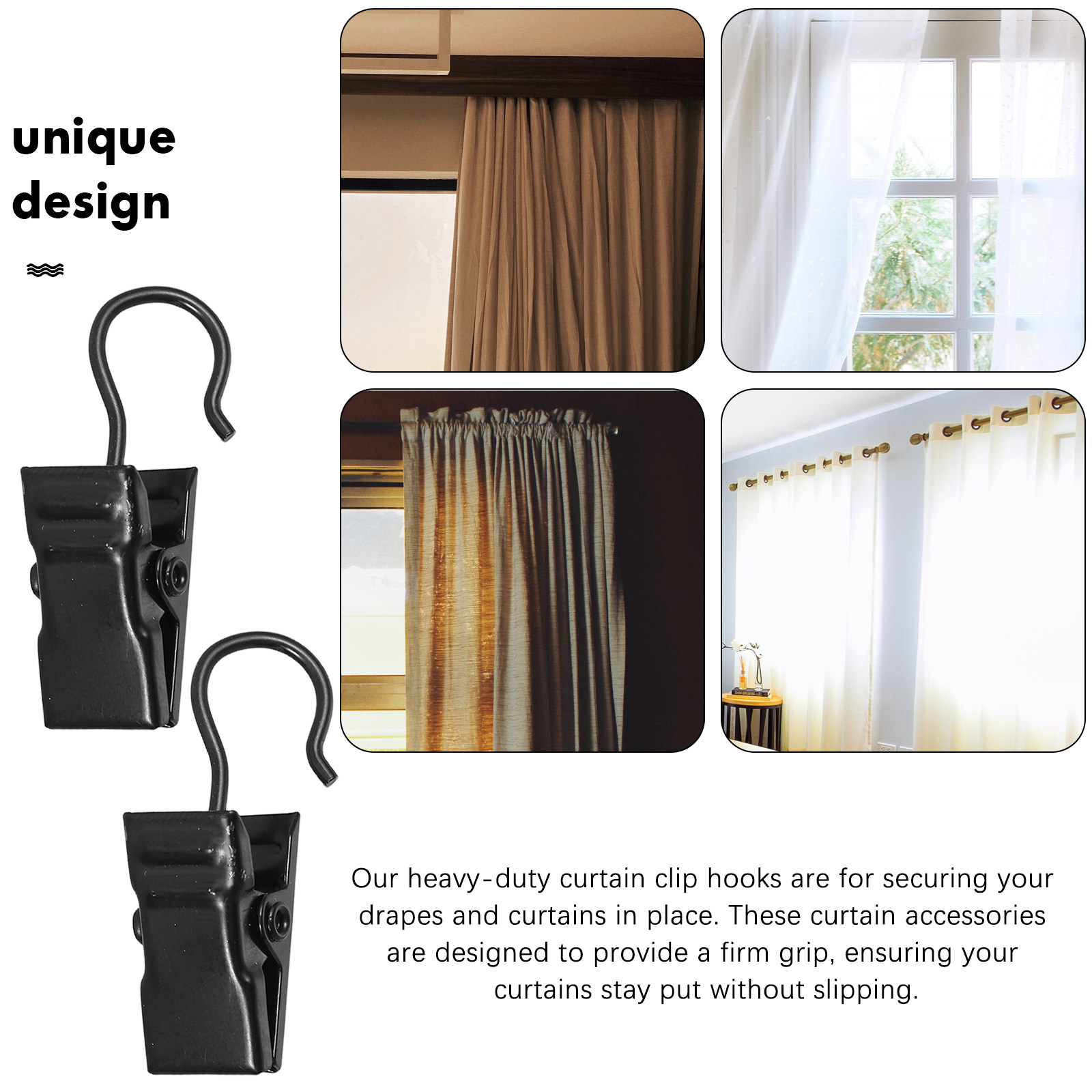 Vorhanghaken mit Clips, 100er- – Decor Lighting Pack Bewertung und Preis