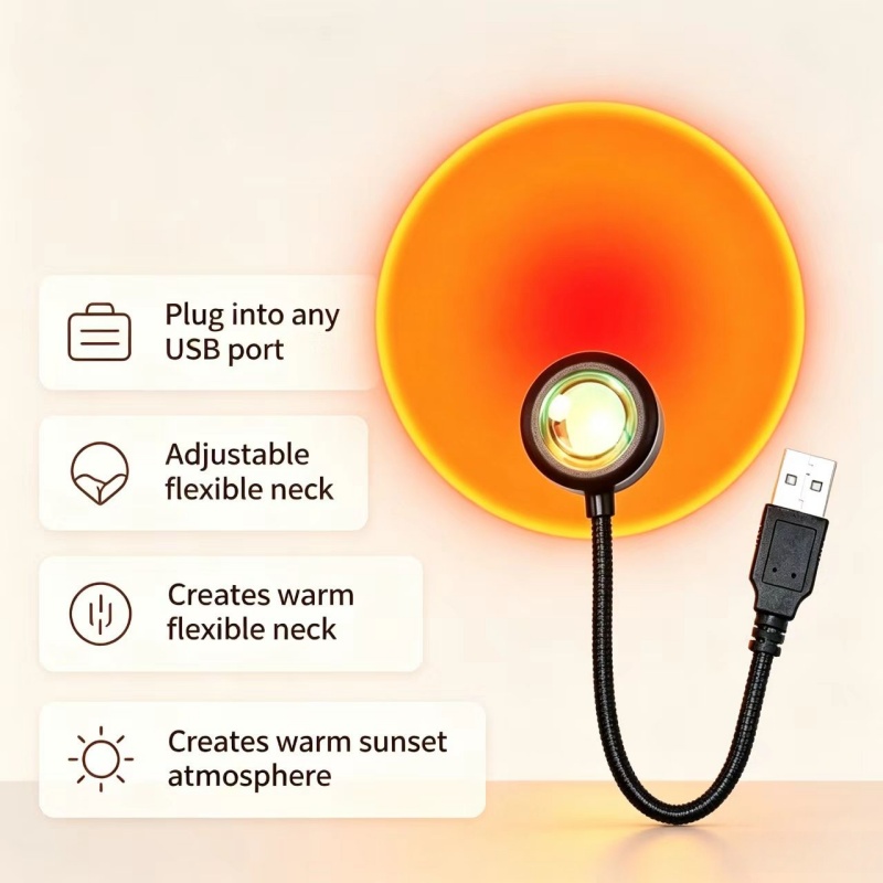 Intelligente Sonnenuntergangsl – Sunset Lamp Projection Bewertung und Preis