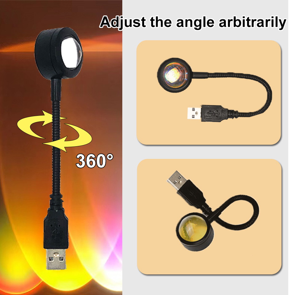 1x USB Sonnenuntergang Lampe L – Sunset Lamp Projection Bewertung und Preis