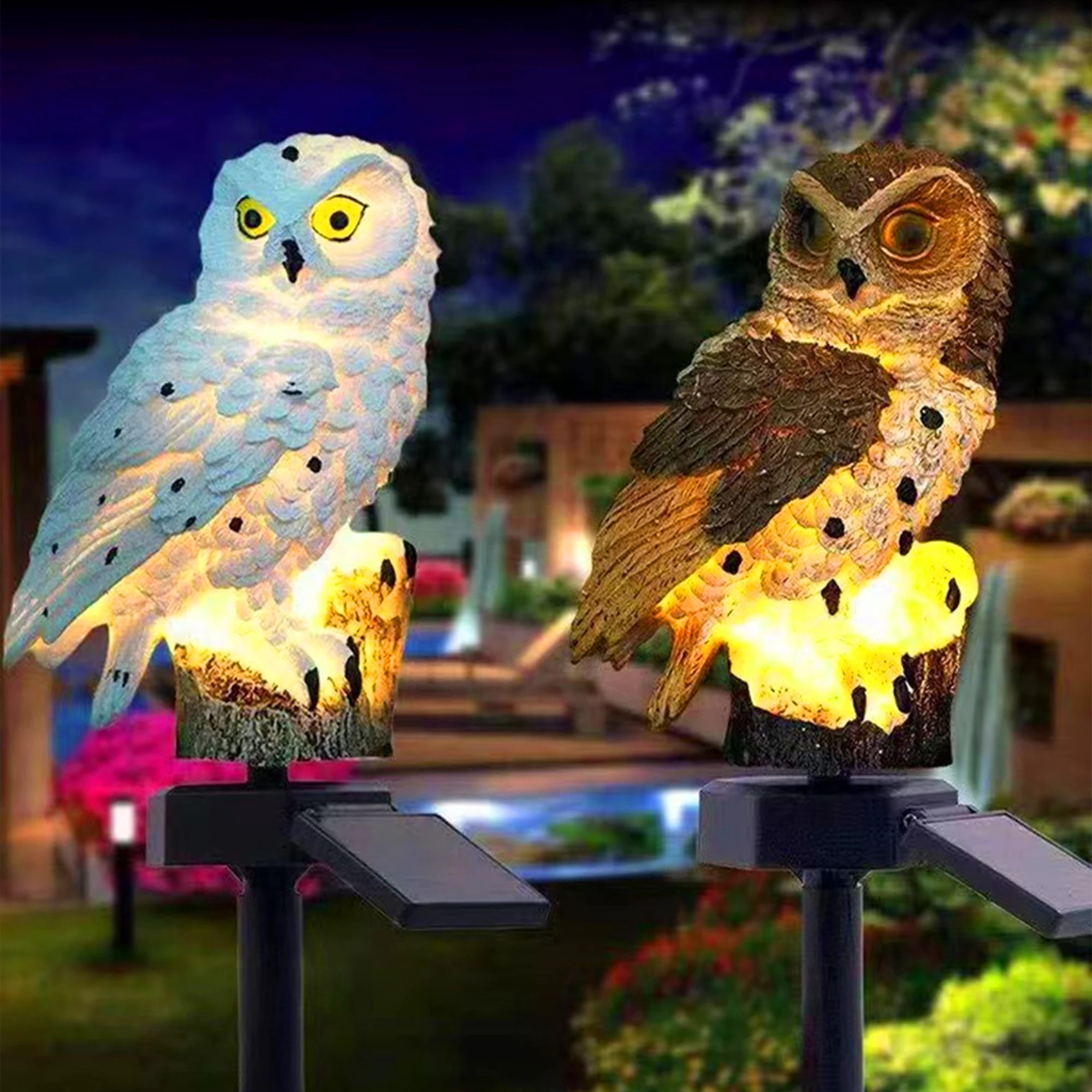 2er-Pack Outdoor-LED-Eulen-Ras – Decor Lighting Pack Bewertung und Preis