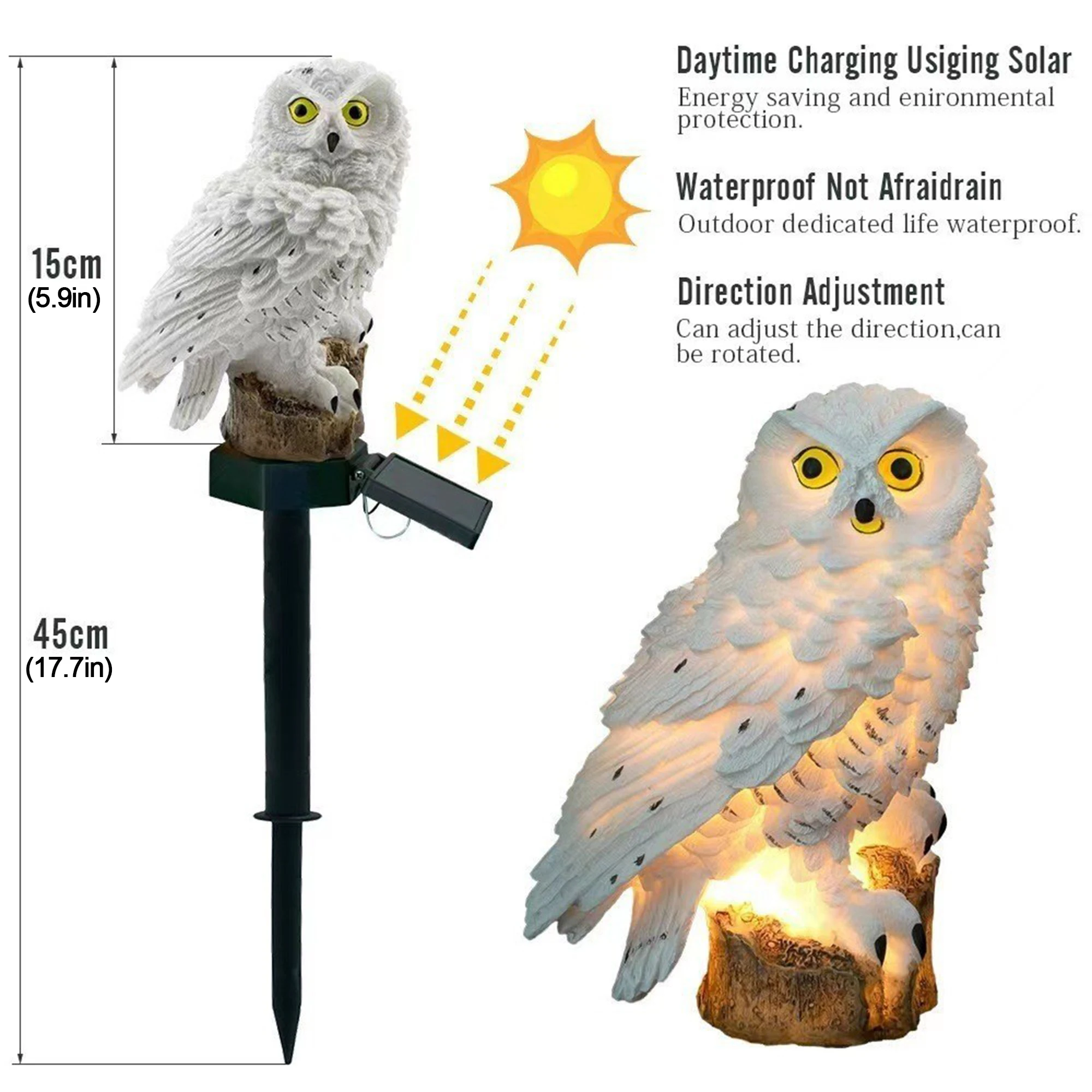 2er-Pack Outdoor-LED-Eulen-Ras – Decor Lighting Pack Bewertung und Preis