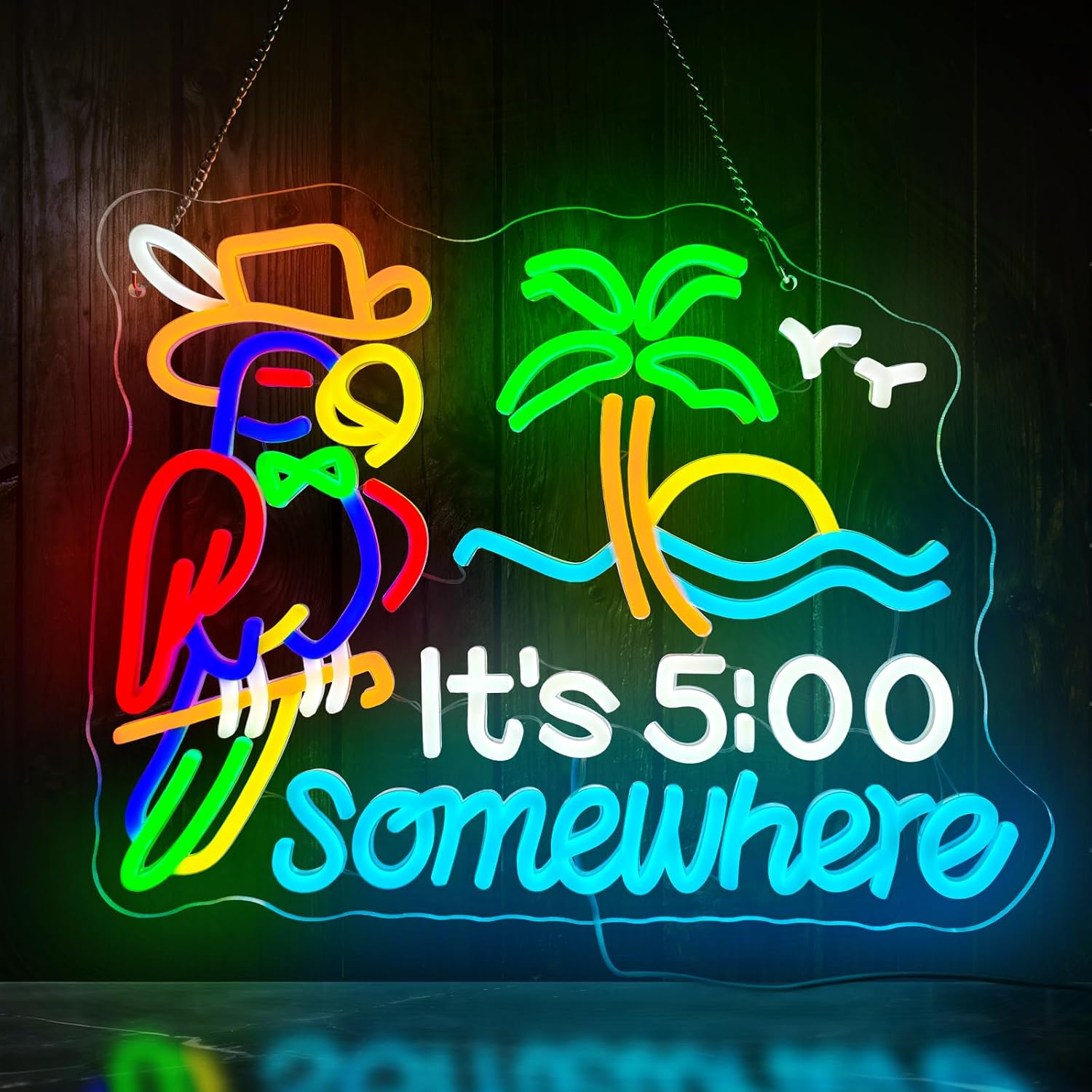 Tiki Bar Papageienpalmen-Neons – Wall Decor Lighting Tree Bewertung und Preis
