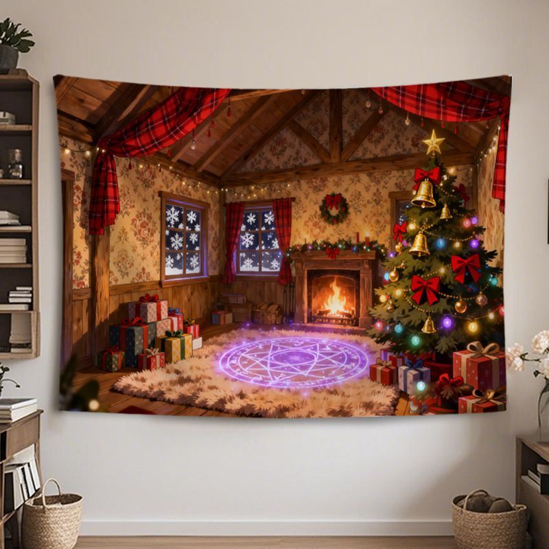 VIKAMA Wandteppich Weihnachten – Home Decor Lighting Tree Bewertung und Preis